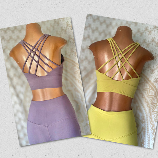 Criss Cross Back Sports Bra