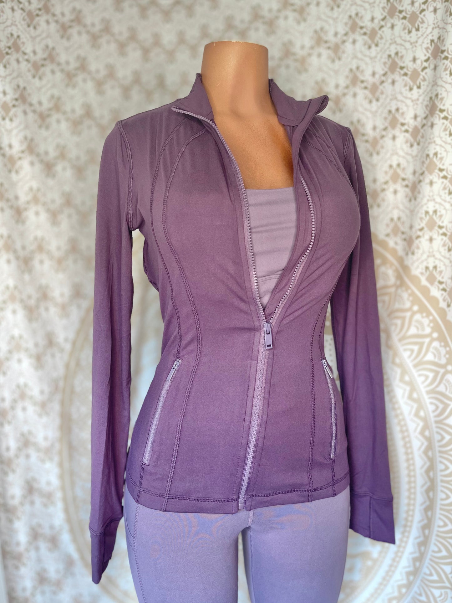 Mock Neck Zip Front Performance Jacket